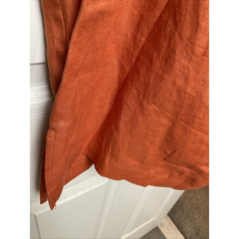 Lintico 100% Linen Top Size XXL Shawl Collar Relaxed Lagenlook Dolman Sleeve - Picture 3 of 10